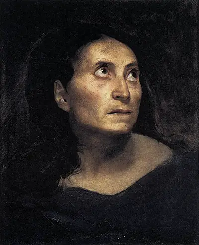 Head of a Woman Eugene Delacroix